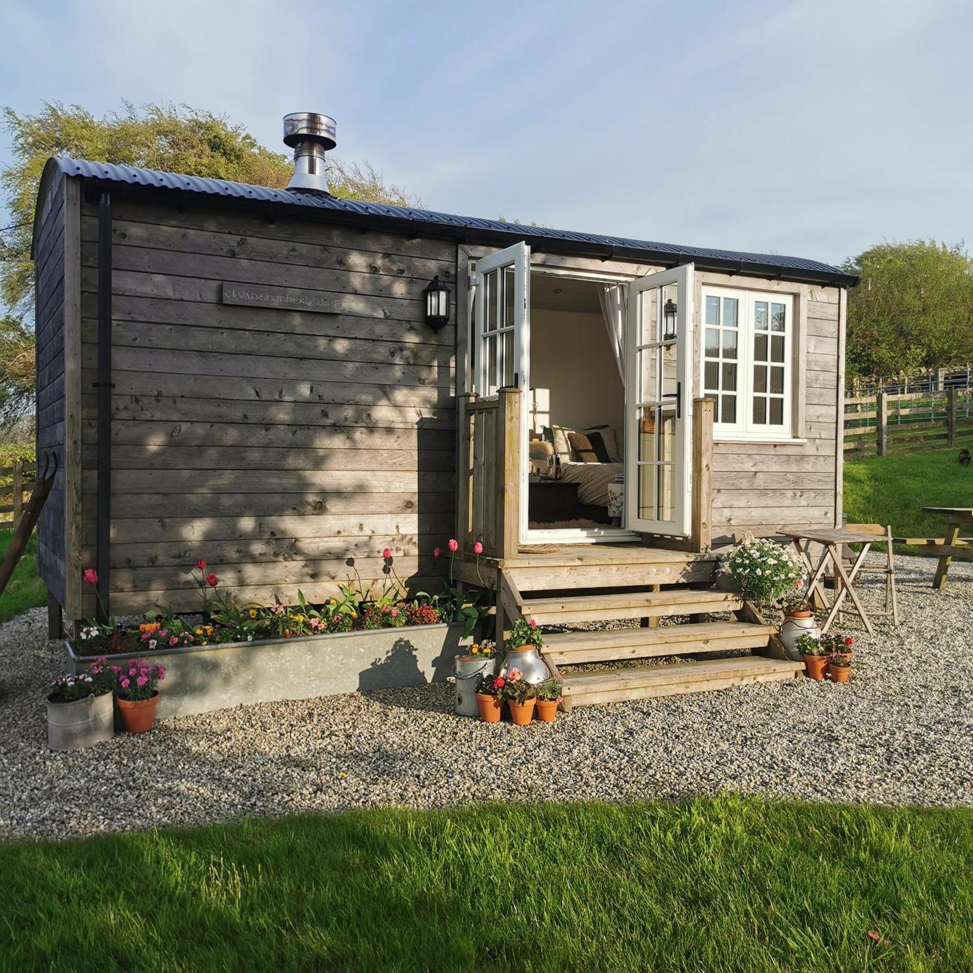 Villa Elvan Farm Shepherd'S Hut Exeter Exterior foto